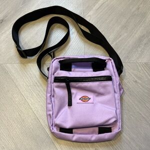 Dickies crossbody bag in purple and black